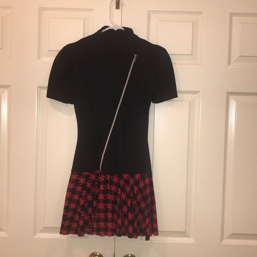 Red and Black Plaid Dress